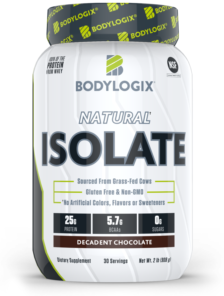 Bodylogix - Natural Whey Protein Isolate - Chocolate - 2lb
