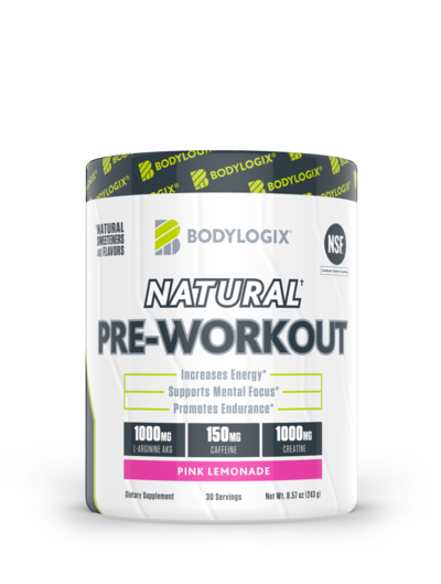 Bodylogix - Natural Preworkout Pink Lemonade Powder