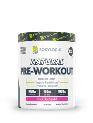 Bodylogix - Natural Preworkout Pink Lemonade Powder