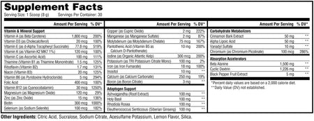 Metabolic Nutrition - VITAGEN Lemonade - 240 G