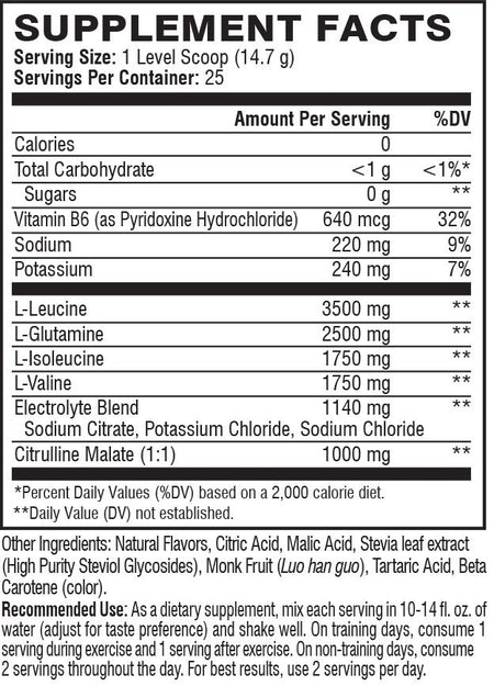 Xtend Natural Zero Orange Passionfruit - 25 Servings