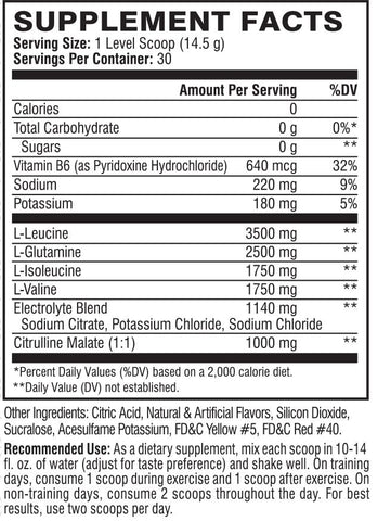Xtend The Original 7G BCAA, Italian Blood Orange, 14.8 oz (420 g) - 30 Servings