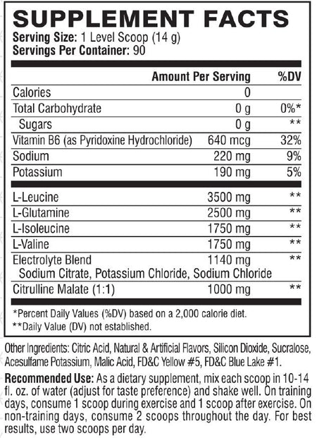 Xtend The Original 7G BCAA, Smash Apple 2.78 lb (1.22kg) - 90 Servings
