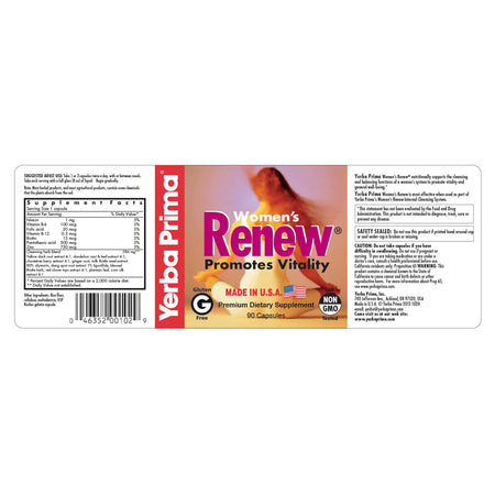 Yerba Prima - Women’s Renew Caps - 90 Capsules