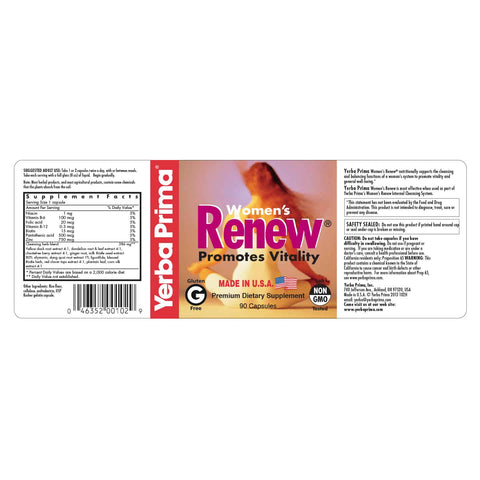 Yerba Prima - Women’s Renew Caps - 90 Capsules