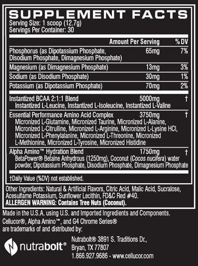 Cellucor - Alpha Amino Grapes - 30 Servings