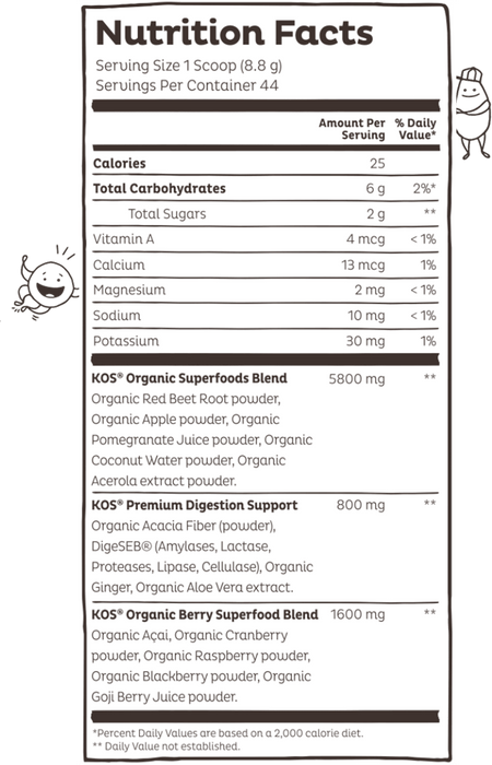 KOS Organic Daily Reds Powder
