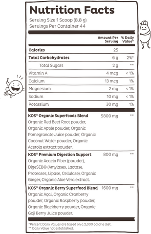 KOS Organic Daily Reds Powder