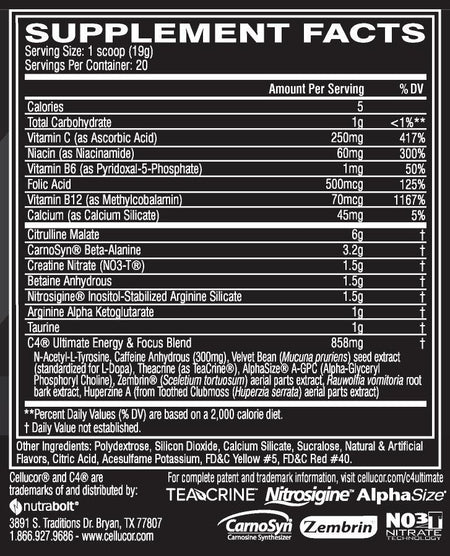 Cellucor - C4 Ultimate Sour Batch Bros - 20 Servings
