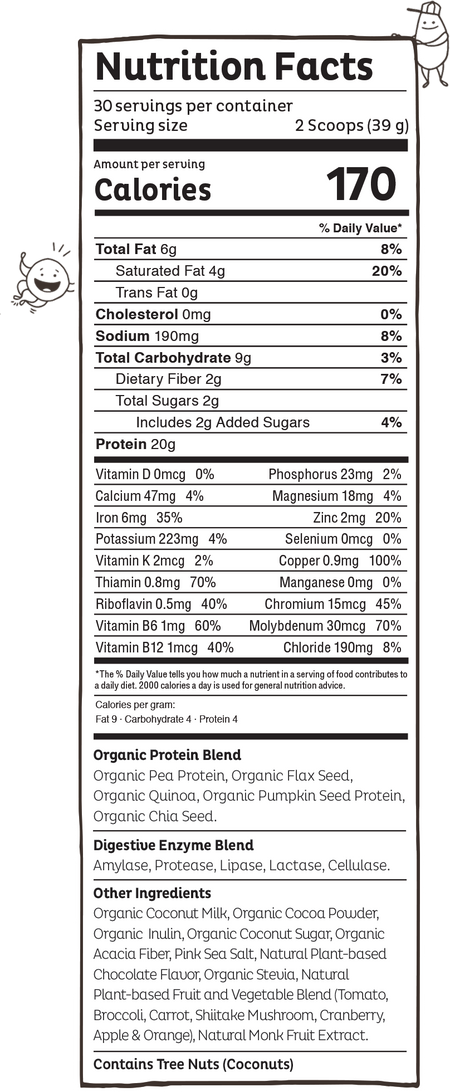 KOS Organic Plant-Based Protein Powder Vanilla 2.2lb