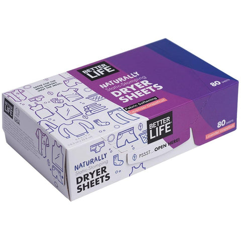 Better Life (Nicole) - Dryer Sheets Lavender And Grapefruit - 6/80 Ct
