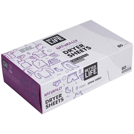 Better Life (Nicole) - Dryer Sheets Unscented - 6/80 Ct