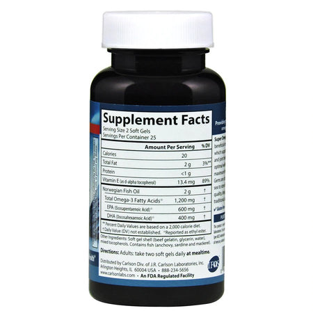 Carlson - Super Omega-3 Gems - 100 Softgels