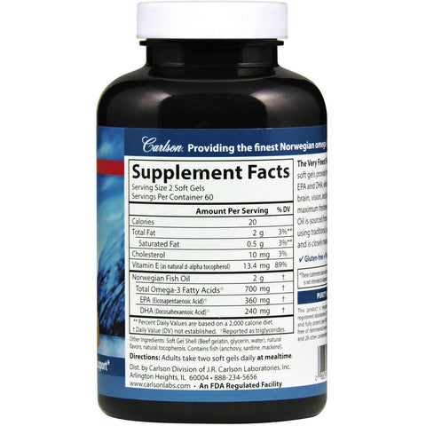 Carlson - Kid's The Very Finest Fish Oil, Lemon - 100 Softgels