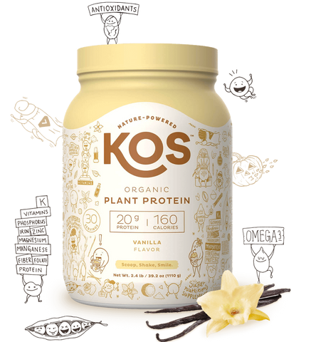 KOS Organic Plant-Based Protein Powder Vanilla 2.2lb