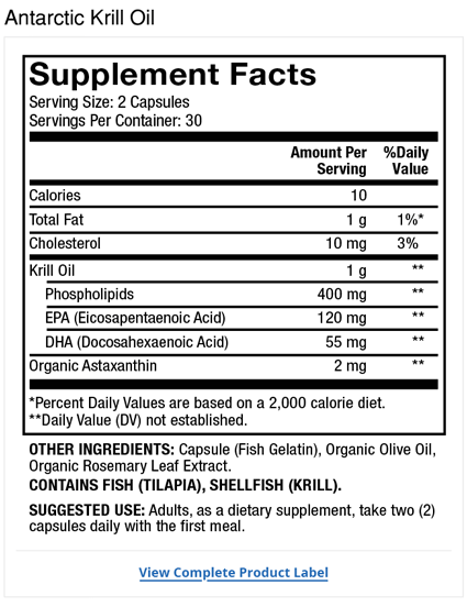 Dr Mercola - Krill Oil - 60 Capsules