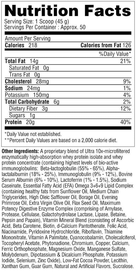 Metabolic Nutrition - MUSCLEAN Chocolate Shake - 5 Lb