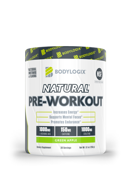 Bodylogix Natural Preworkout - Green Apple