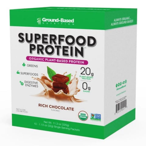 Ground Based - Superfood Protein - 10 PK Carton - Chocolate
