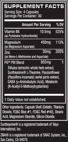 Cellucor - P6 PM - 120 Capsules