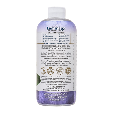 Lumineux Oral Essentials - Mouthwash, Sensitivity Formula with Zinc Travel Size