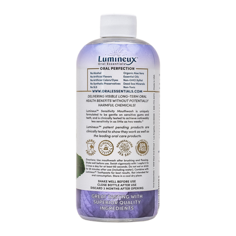 Lumineux Oral Essentials - Mouthwash, Sensitivity Formula with Zinc, 16 fl oz (473 ml)