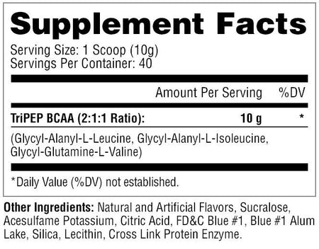 Metabolic Nutrition - TRI-PEP Blue Raspberry - 400 G