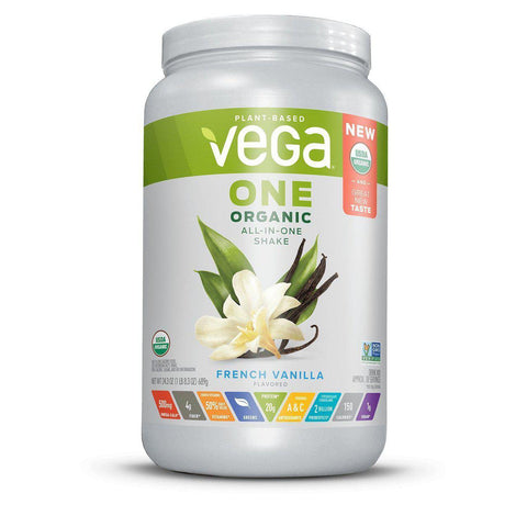 VEGA ONE ORGANIC ALL-IN-ONE SHAKE  Organic US French Vanilla Large (25.3oz)