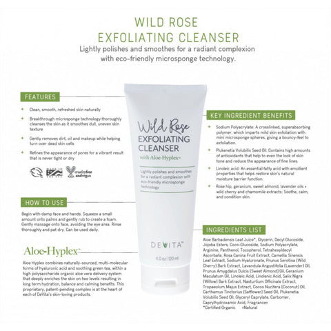 Devita - Wild Rose Exfoliating Cleanser